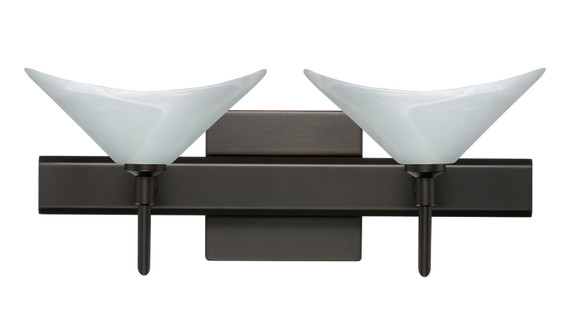 Bathroom Fixtures Two Lights by Besa ( 74 | 2SW-191352-BR-SQ Hoppi ) 