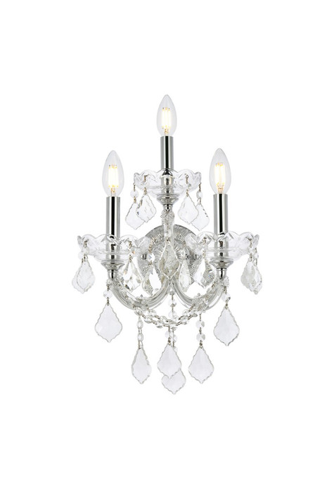 Sconces Triple Candle by Elegant Lighting ( 173 | 2800W3C/RC Maria Theresa ) 