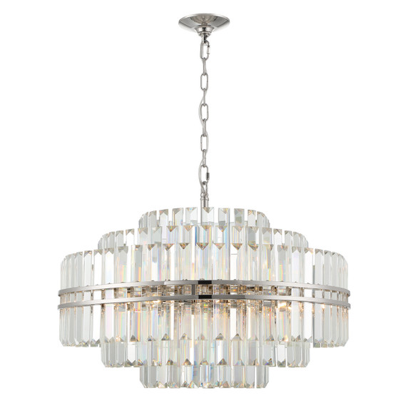 Mid. Chandeliers Glass Down by Crystorama ( 60 | HAY-1407-PN Hayes ) 
