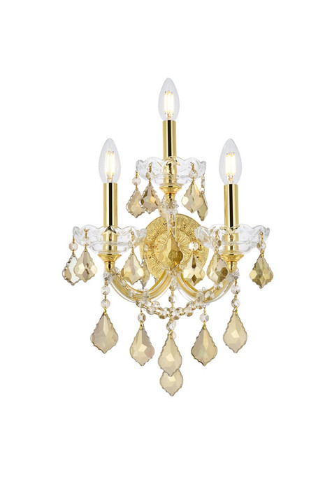 Sconces Triple Candle by Elegant Lighting ( 173 | 2800W3G-GT/RC Maria Theresa ) 