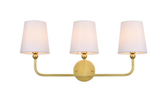 Bathroom Fixtures Three Lights by Elegant Lighting ( 173 | LD7322W26BRA Colson ) 