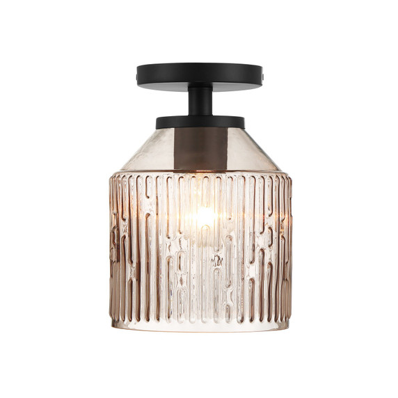 Semi-Flush Mts. Glass Down by Designers Fountain ( 43 | D288M-SF-MB Ele ) 