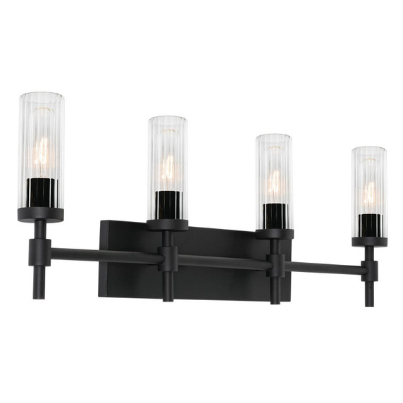 Bathroom Fixtures Four Lights by AFX Lighting ( 162 | HNTV3011MBBK Huntington ) 