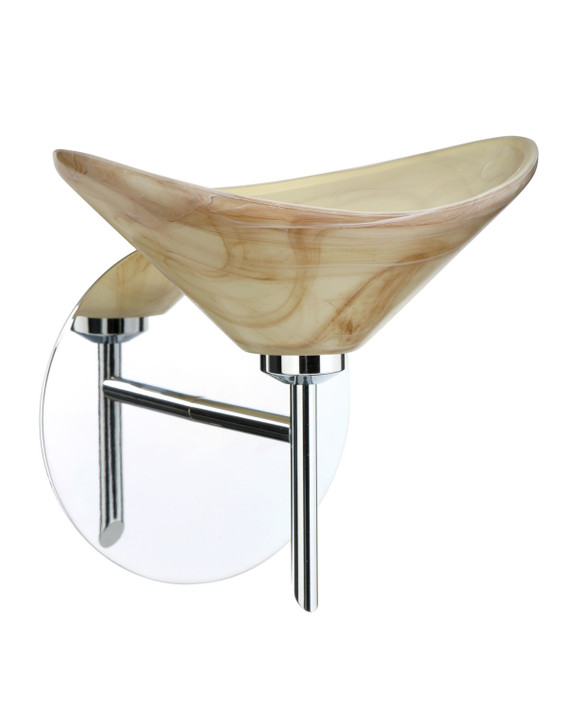 Sconces Single Glass by Besa ( 74 | 1SW-191383-CR Hoppi ) 