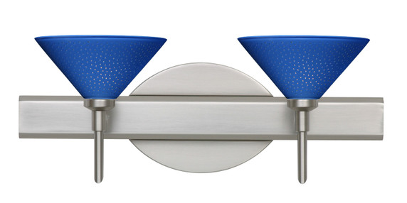 Bathroom Fixtures Two Lights by Besa ( 74 | 2SW-282484-SN Kona ) 