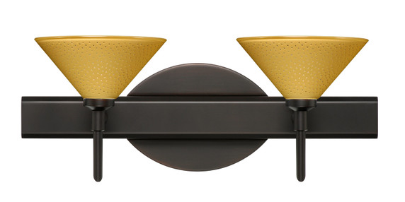 Bathroom Fixtures Two Lights by Besa ( 74 | 2SW-282490-BR Kona ) 