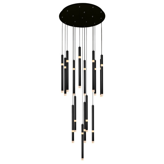 Mid. Chandeliers Multi-Port/Cascade by CWI Lighting ( 401 | 1262P24-16-101 Flute ) 