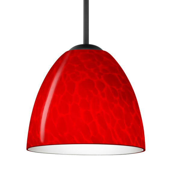 Mini Pendants Glass Down by Besa ( 74 | B-7572RC-LED-BK Besa Sasha Pendant ) 