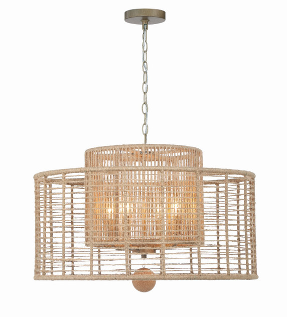 Mid. Chandeliers Drum Shade by Crystorama ( 60 | JAY-A5004-BS Jayna ) 
