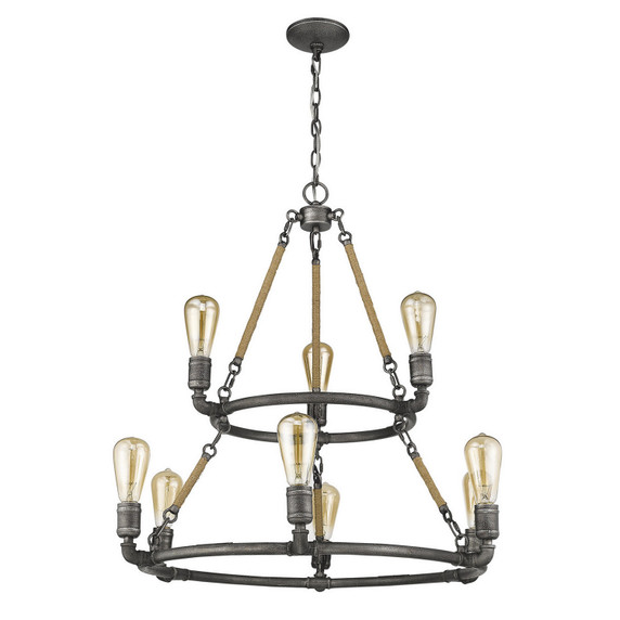 Mid. Chandeliers Ring/Halo by Acclaim Lighting ( 106 | IN11326AGY Grayson ) 