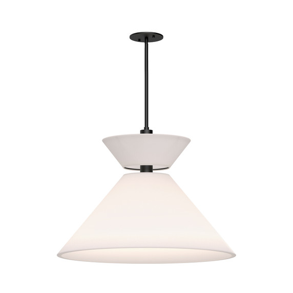 Pendants Fabric Shade by Alora ( 452 | PD543022MBWL Chapelle ) 