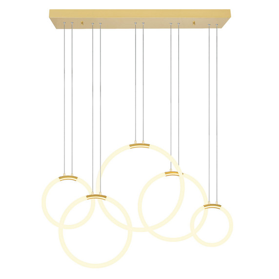 Linear/Island Multi-port/Cascade by CWI Lighting ( 401 | 1273P44-5-602-RC Hoops ) 
