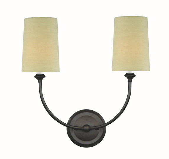 Sconces Double Candle by Crystorama ( 60 | 2242-DB Sylvan ) 
