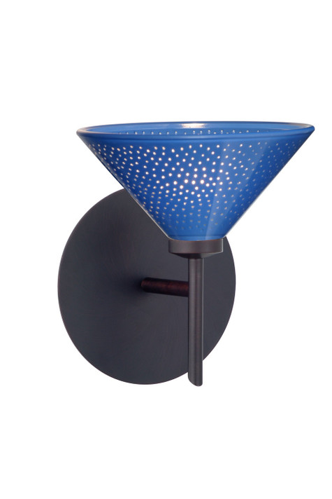 Sconces Single Glass by Besa ( 74 | 1SW-282484-BR Kona ) 