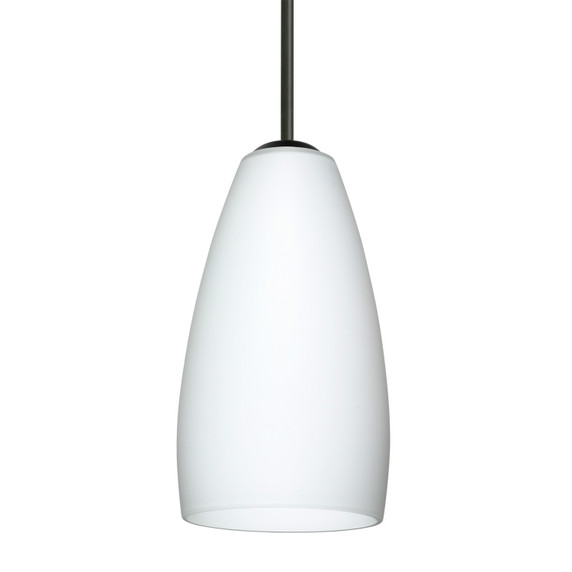 Mini Pendants Glass Down by Besa ( 74 | 1BC-150907-LED-BK Besa Chrissy Pendant ) 