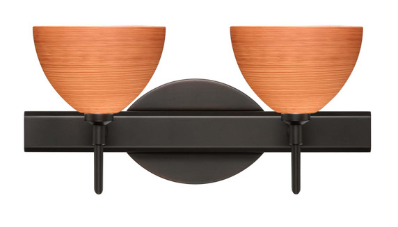 Bathroom Fixtures Two Lights by Besa ( 74 | 2SW-4679CH-BR Brella ) 