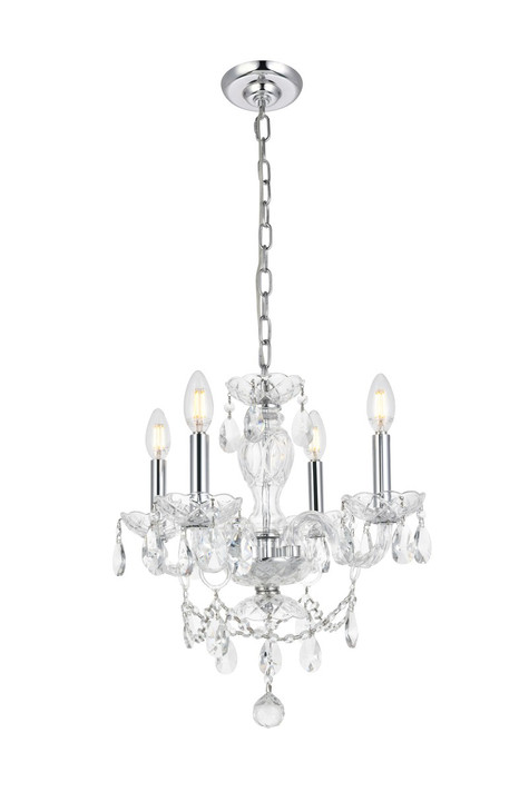Mini Chandeliers Candle by Elegant Lighting ( 173 | LD7834D17C Elle ) 