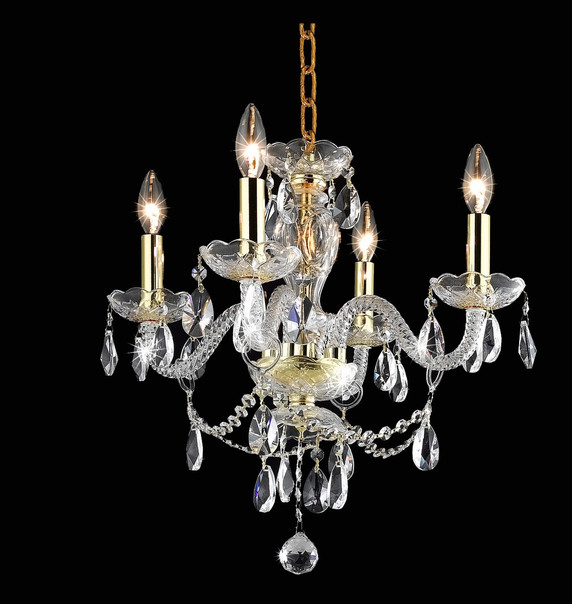 Mini Chandeliers Candle by Elegant Lighting ( 173 | LD7834D17G Elle ) 