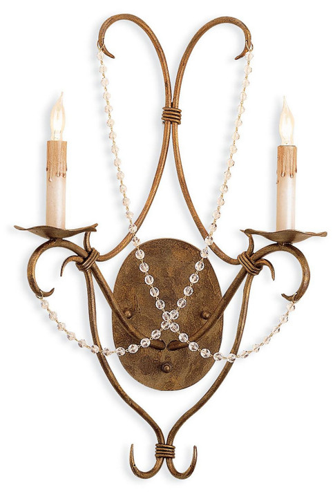 Sconces Double Candle by Currey and Company ( 142 | 5880 Crystal Lights Collection ) 
