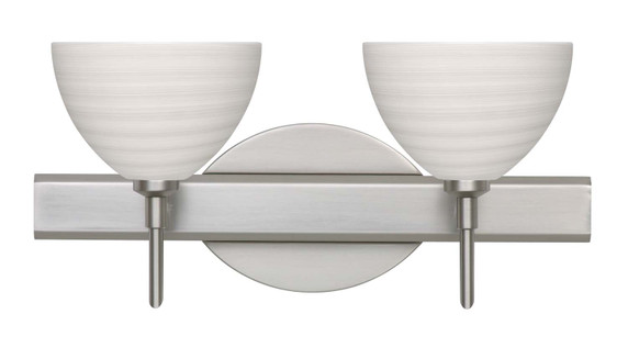 Bathroom Fixtures Two Lights by Besa ( 74 | 2SW-4679KR-SN Brella ) 
