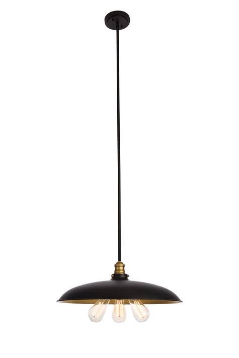 Pendants Metal Shade by Elegant Lighting ( 173 | LD8004D20BK Anders ) 