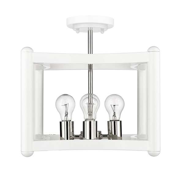 Semi-Flush Mts. Cage by Acclaim Lighting ( 106 | IN20040WH Coyle ) 