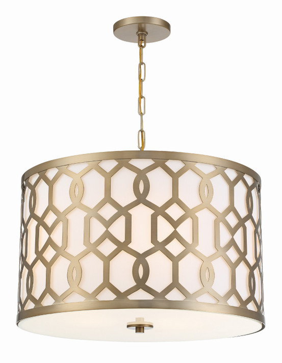 Pendants Drum Shade by Crystorama ( 60 | 2266-AG Jennings ) 