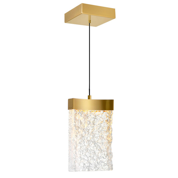 Mini Pendants Glass Down by CWI Lighting ( 401 | 1587P6-1-624 Lava ) 