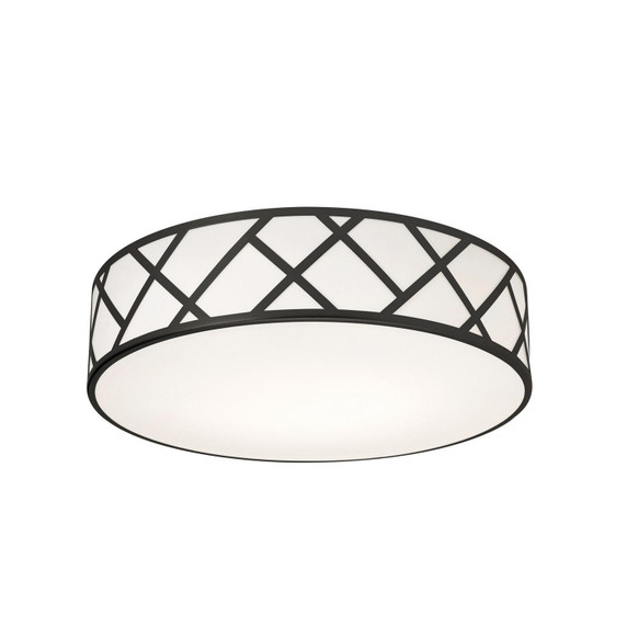 Flush Mounts Drum Shade by AFX Lighting ( 162 | HVNF21MBBK Haven ) 