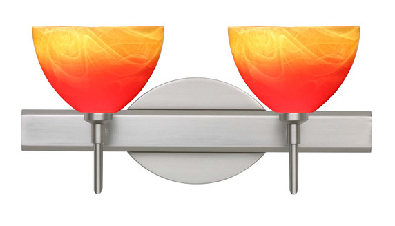 Bathroom Fixtures Two Lights by Besa ( 74 | 2SW-4679SL-SN Brella ) 
