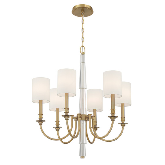 Mid. Chandeliers Candle by Crystorama ( 60 | LLO-486-AG Lloyd ) 