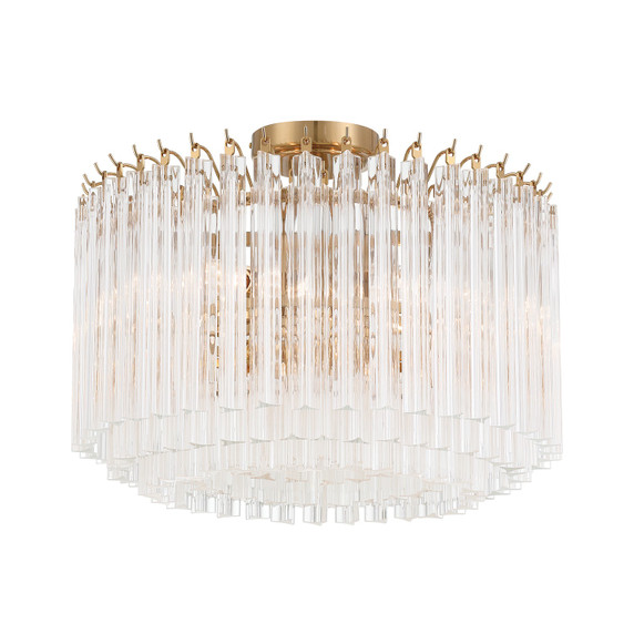 Semi-Flush Mts. Glass Down by Crystorama ( 60 | LOF-5005-AG_CEILING Lofton ) 