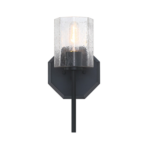 Sconces Single Glass by Designers Fountain ( 43 | D309M-WS-MB Haven ) 