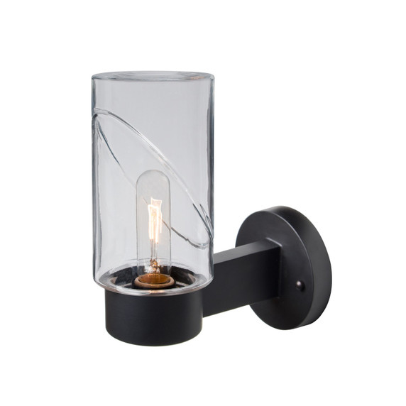 Sconces Single Glass by Besa ( 74 | BLINKCL-WALL-BK Besa Blink Outdoor Sconce ) 