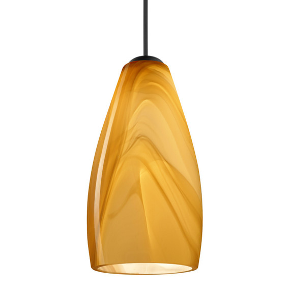 Mini Pendants Glass Down by Besa ( 74 | 1XT-7198HN-LED-BK Besa Karli Pendant ) 