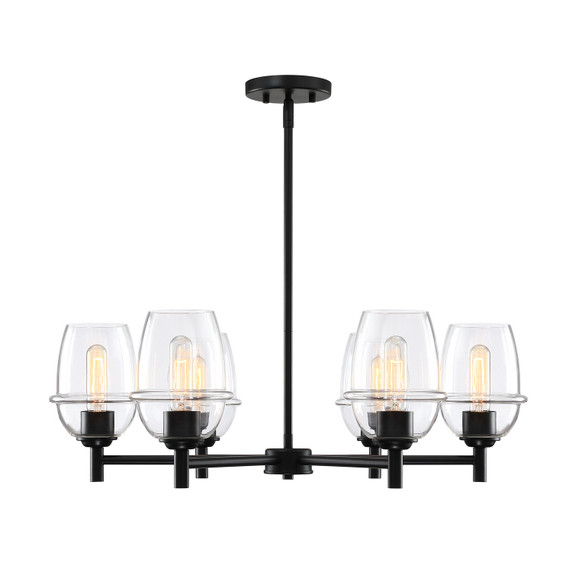 Mid. Chandeliers Glass Up by Designers Fountain ( 43 | D310M-6CH-MB Summer Jazz ) 