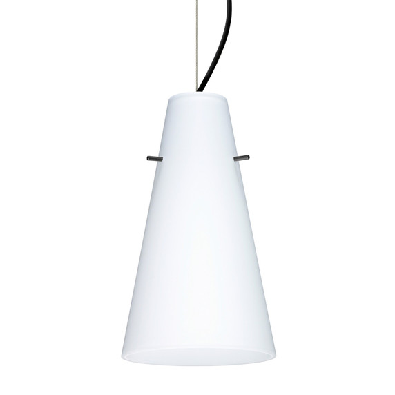 Mini Pendants Glass Down by Besa ( 74 | 1KX-412407-BK Besa Cierro Cable Pendant ) 