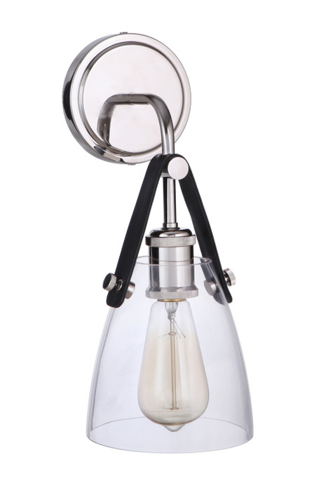 Sconces Single Glass by Craftmade ( 46 | 51361-PLN Hagen ) 