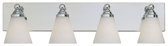 Bathroom Fixtures Four Lights by Designers Fountain ( 43 | 6494-CH Hudson ) 