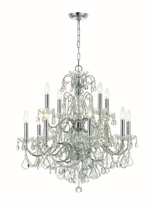 Mid. Chandeliers Candle by Crystorama ( 60 | 3228-CH-CL-MWP Imperial ) 