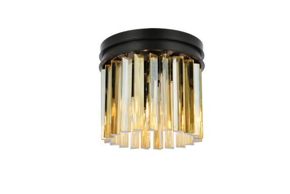 Flush Mounts Drum Shade by Elegant Lighting ( 173 | 1208F12MB-GT/RC Sydney ) 