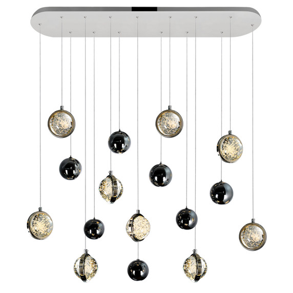 Linear/Island 4 Light + by CWI Lighting ( 401 | 1673P40-9-613-RC Salvador ) 
