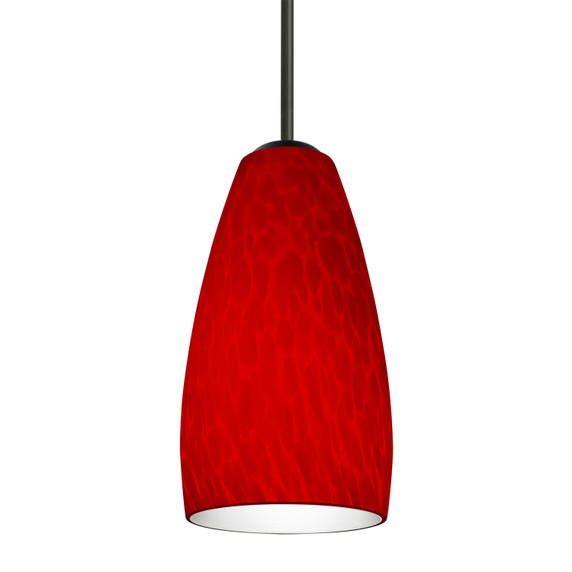 Mini Pendants Glass Down by Besa ( 74 | 1BC-1509RC-BK Besa Chrissy Pendant ) 