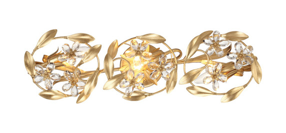 Bathroom Fixtures Three Lights by Crystorama ( 60 | MSL-303-GA Marselle ) 