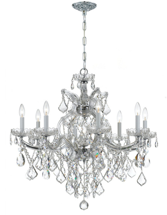 Mid. Chandeliers Candle by Crystorama ( 60 | 4409-CH-CL-MWP Maria Theresa ) 