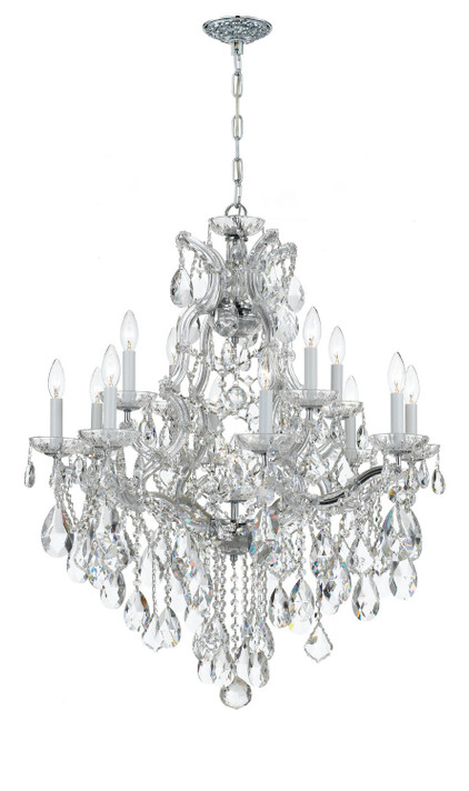 Mid. Chandeliers Candle by Crystorama ( 60 | 4413-CH-CL-MWP Maria Theresa ) 