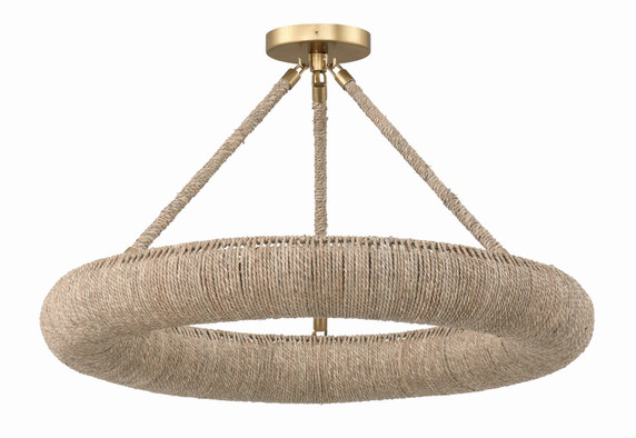 Semi-Flush Mts. Ring Shade/Halo by Crystorama ( 60 | OAK-7536-SG_CEILING Oakley ) 