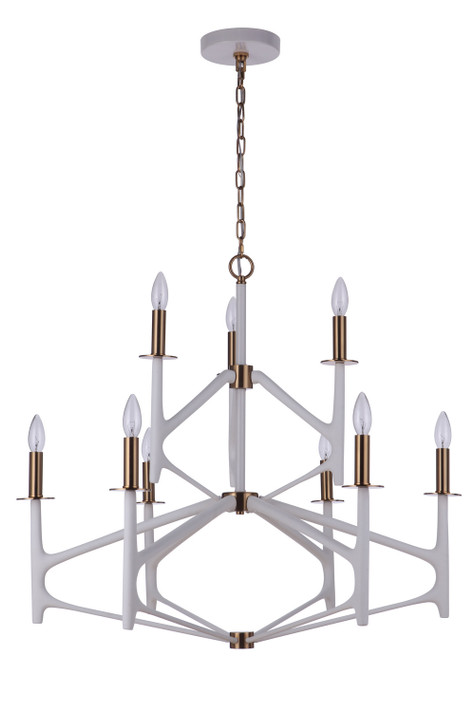Mid. Chandeliers Candle by Craftmade ( 46 | 55529-MWWSB The Reserve ) 