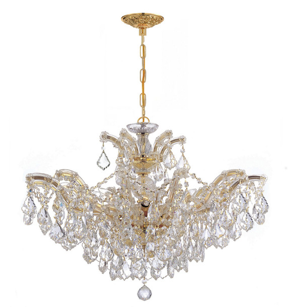 Mid. Chandeliers Candle by Crystorama ( 60 | 4439-GD-CL-MWP Maria Theresa ) 