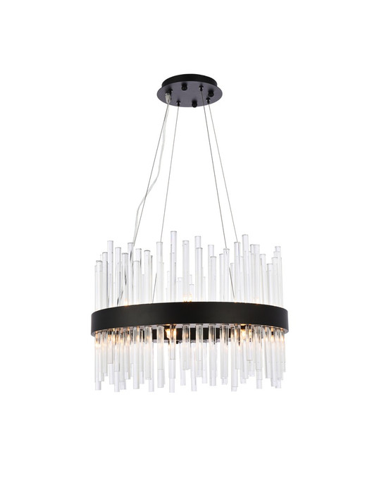Mini Chandeliers Ring/Halo by Elegant Lighting ( 173 | 3000D20BK Dallas ) 